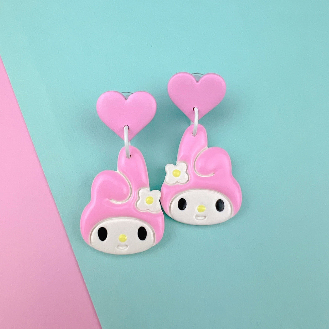 Pink Melody stud earrings