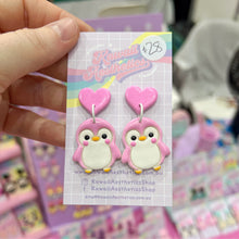 Load image into Gallery viewer, Cute penguin stud earrings
