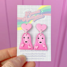 Load image into Gallery viewer, Kawaii No face stud earrings
