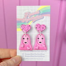 Load image into Gallery viewer, Kawaii No face stud earrings
