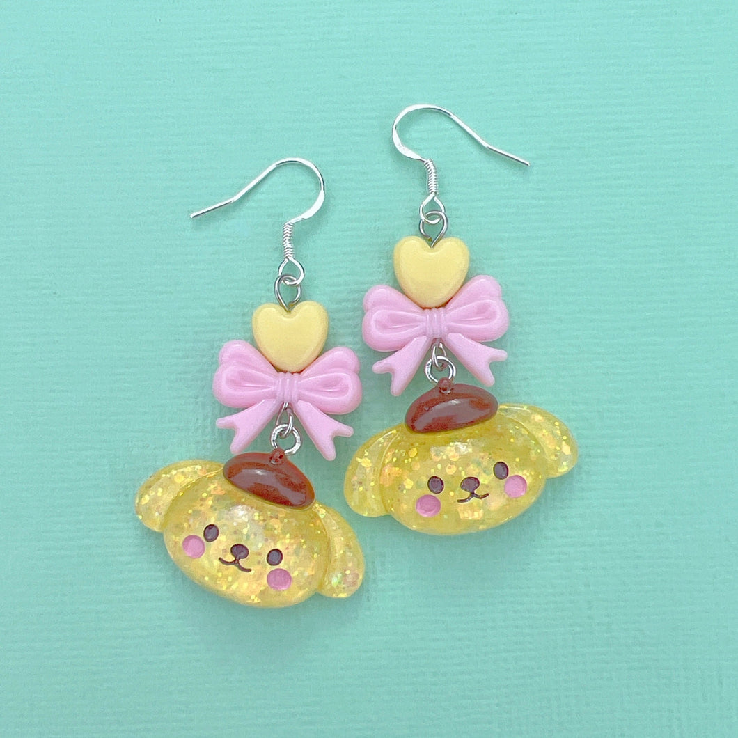 Cute Sanrio resin charm earrings