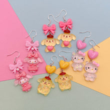 Load image into Gallery viewer, Sanrio character resin charm earrings
