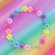 Load image into Gallery viewer, Colourful adjustable flower bead choker necklaces
