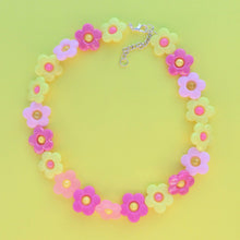 Load image into Gallery viewer, Colourful adjustable flower bead choker necklaces
